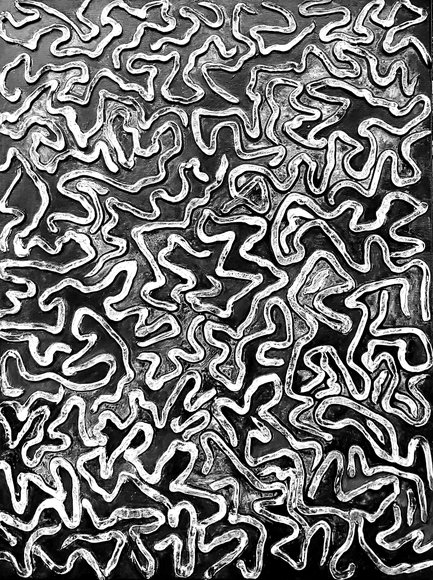 Curly Threads III  Acryl / Haptik