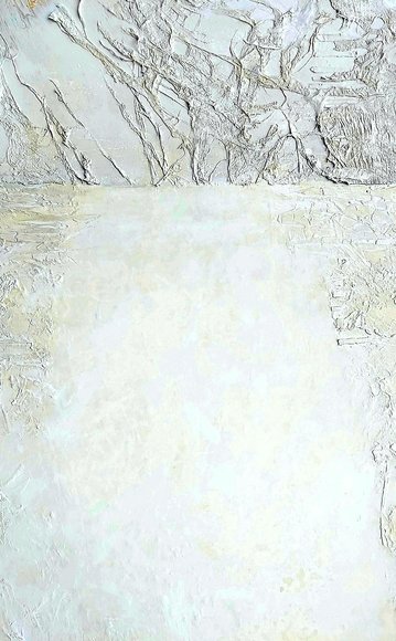 Harmony In White 140 - 90 Acryl / Japanpapier
