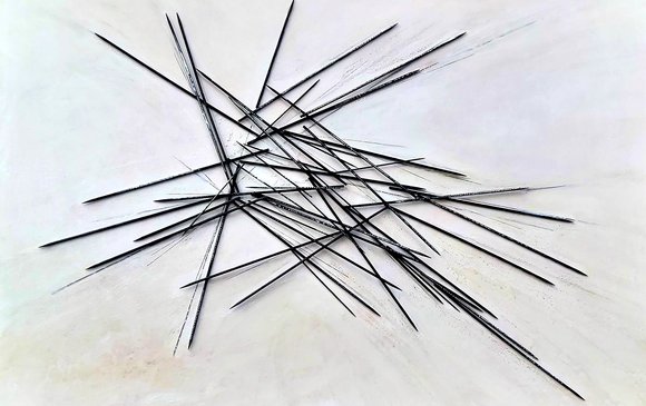 Mikado    Acryl / Holzstäbe