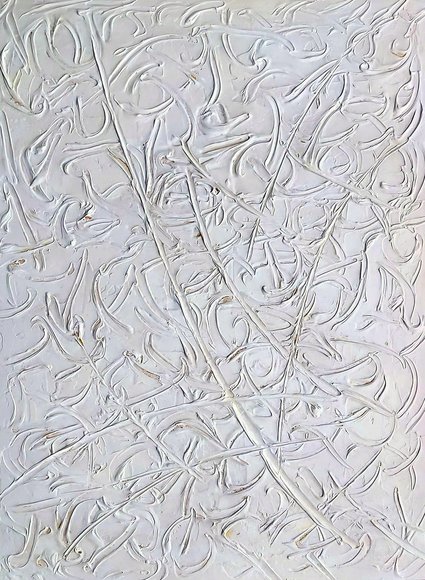 White Is Beautiful  120/90 Acryl / Haptik